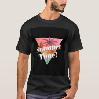 Half sleeve t shirt with summer design  tシャツ