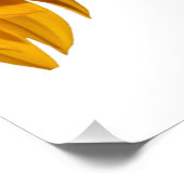 Half Sunflower Proverbs 31:25聖書の聖句カスタム ポスター (コーナー)