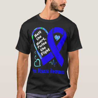 Half The Heart Twice The Fight Pompe Disease Aware Tシャツ