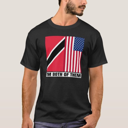 Half Trinbagonian American DNA Trinidad And Tobago Tシャツ (正面)