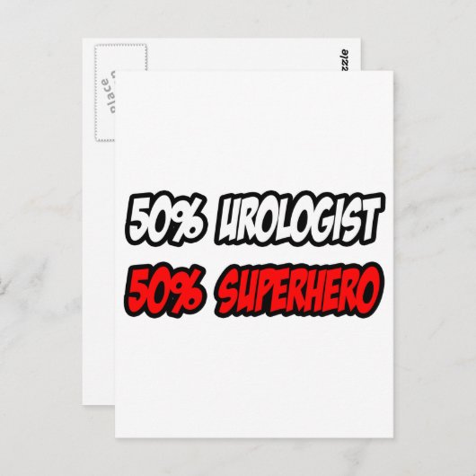 Half Urologist...Half Superhero ポストカード (正面/裏面)