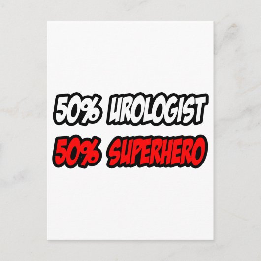 Half Urologist...Half Superhero ポストカード (正面)