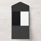 half white half black, half black half white オールインワン招待状 (内側)