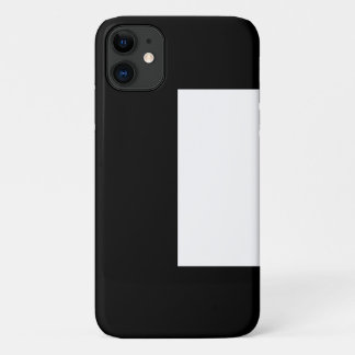 half white half black, half black half white iPhone 11 ケース