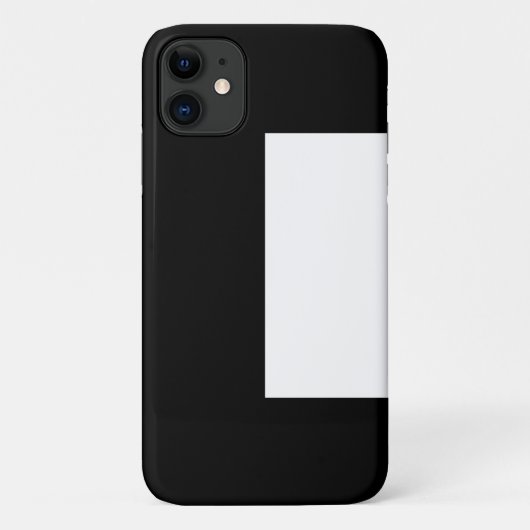half white half black, half black half white Case-Mate iPhoneケース (裏面)