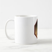 Halfhyde Coffee Coのラベル付き大判バール布袋 コーヒーマグカップ (左)