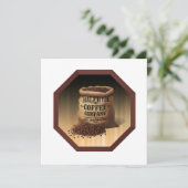 Halfhyde Coffee Co 用ラベル付き大判バラクラバグ 招待状 (スタンド正面)