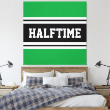 HALFTIMEケリーグリーン白黒レースストライプズ