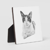 Halftone Kitty Portrait フォトプラーク (正面)