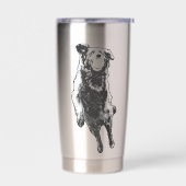 Halftone sky arc 保温保冷タンブラー (左面)