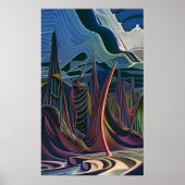 Halfway to an Abstract Futurism ポスター (正面)