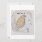 Halibut Greeting Card 招待状 (正面)