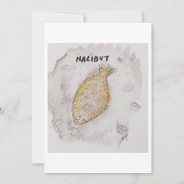Halibut Greeting Card 招待状