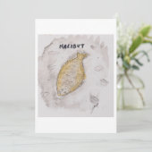 Halibut Greeting Card 招待状 (スタンド正面)