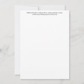 Halibut Greeting Card 招待状 (裏面)