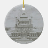 Halicarnassusのマウソレウム、Bodrum、トルコ、から「 セラミックオーナメント (裏面)