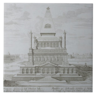 Halicarnassusのマウソレウム、Bodrum、トルコ、から「 タイル