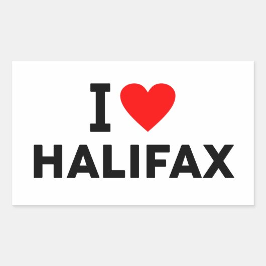 Halifax Canada 長方形シール (正面)