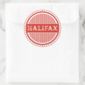 Halifax City Pride Emblem – Canadian Identity ラウンドシール (バッグ)
