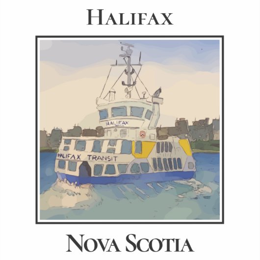 Halifax Ferry Boat, Nova Scotia シール (正面)