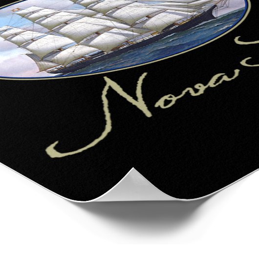 Halifax Nova Scotia Clipper Ship  ポスター (角)