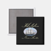 Halifax Nova Scotia Clipper Ship  マグネット (正面/裏面)