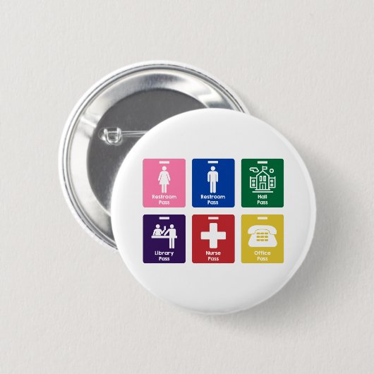 Hall Passes for the Elementary Classroom 缶バッジ (正面&裏面)