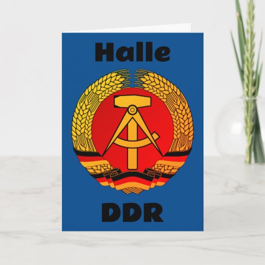 Halle, Deutsche Demokratische Republik - DDR サンキューカード (正面)