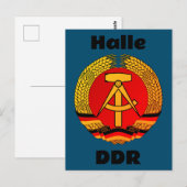 Halle, Deutsche Demokratische Republik - DDR ポストカード (正面/裏面)