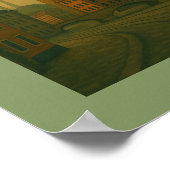 Halle Germany City Art ポスター (角)