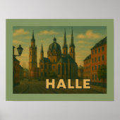 Halle Germany City Art ポスター (正面)