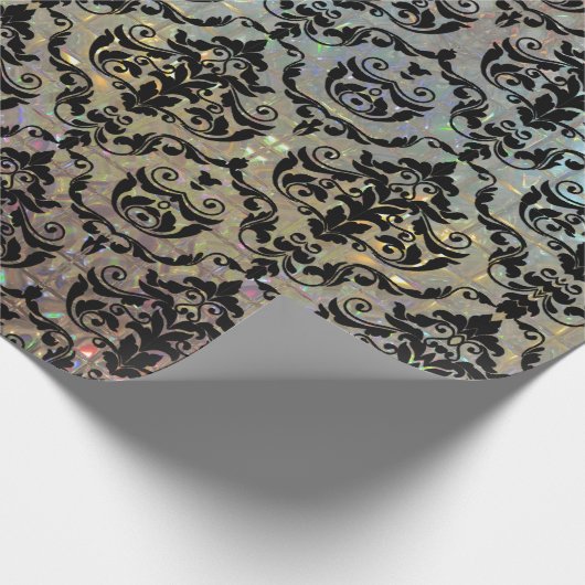 Halleeshamのエレガントで大きいダマスク織15のft ラッピングペーパー (角)