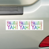 Hallelu Yah! (虹) バンパーステッカー (車上)