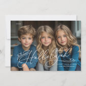 Hallelujahスクリプエレガントト写真クリスマスカード シーズンカード (正面)