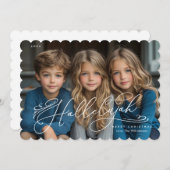 Hallelujahスクリプエレガントト写真クリスマスカード シーズンカード (正面/裏面)