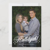 Hallelujah宗教的クリスマスフォトカード シーズンカード (正面)