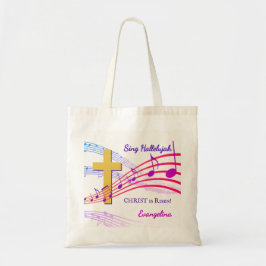 HALLELUJAH CHRIST IS RISEN Custom Christian Easter トートバッグ