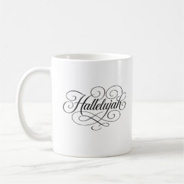 Hallelujah Monogram コーヒーマグカップ