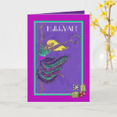 HalleluYAHクリスマスダンサー カード (黄色い花)