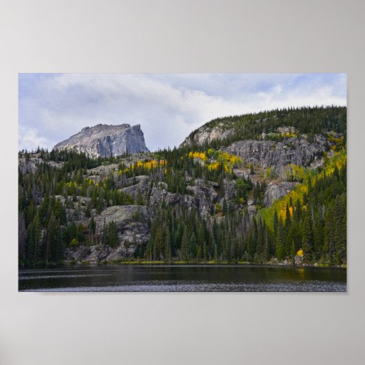 Hallett Peak, Rocky Mountain National Park, CO ポスター (正面)
