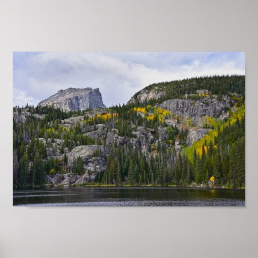 Hallett Peak, Rocky Mountain National Park, CO ポスター (正面)