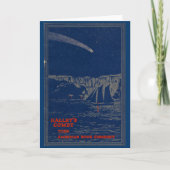 "HALLEY彗星"の挨拶状 カード (正面)