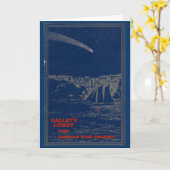 "HALLEY彗星"の挨拶状 カード (黄色い花)