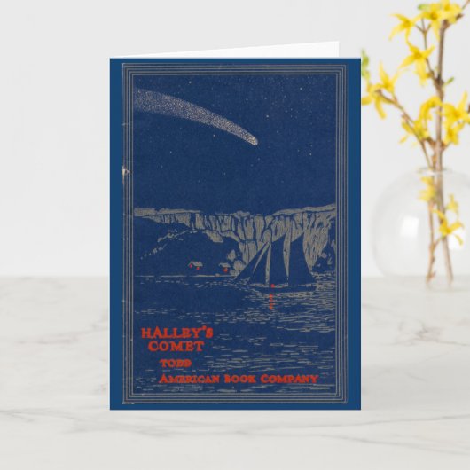 "HALLEY彗星"の挨拶状 カード (黄色い花)