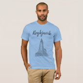 Hallgrimcrikja, Reykjavik,アイスランド Tシャツ (正面フル)