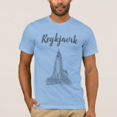 Hallgrimcrikja, Reykjavik，アイスランド Tシャツ (正面)