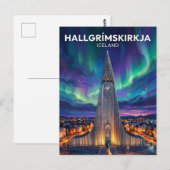 Hallgrímskirkja Iceland ポストカード (正面/裏面)