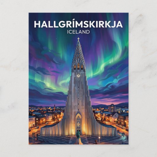 Hallgrímskirkja Iceland ポストカード (正面)