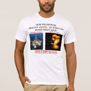 Halliburton -アメリカの買物に政治家を投資して下さい tシャツ
