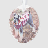 Hallieのオーナメント、小型Schauzer オーナメント (正面)